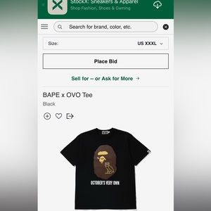 Bape X OVO Tee